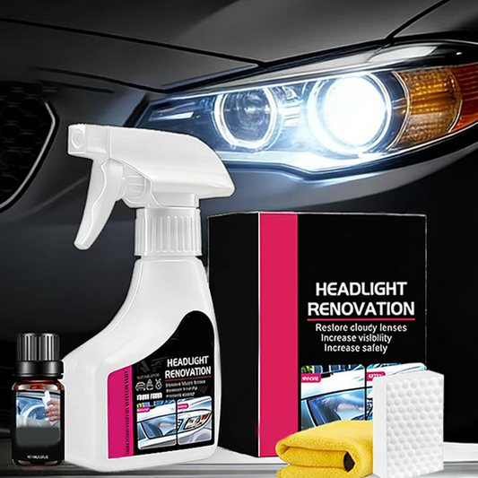 Kit profesional de reparación y pulido de faros: elimina arañazos y el amarilleamiento; para unos faros de coche limpios y brillantes