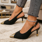 🔥 Oferta por tiempo limitado — 🏆 Tacones tipo gatito con punta puntiaguda y puntera de metal✨—Elegantes y cómodos para cualquier ocasión