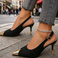 🔥 Oferta por tiempo limitado — 🏆 Tacones tipo gatito con punta puntiaguda y puntera de metal✨—Elegantes y cómodos para cualquier ocasión