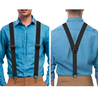 📢📢 -50 % !! ⏰ Tirantes para hombre con clip, espalda en X