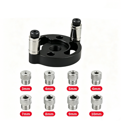 🛠️ ¡OFERTA POR TIEMPO LIMITADO 50% DE DESCUENTO! 📏 Kit de Plantilla para Espigas Autocentrantes de Carpintería – Precisión Total, Aleación de Aluminio, Casquillos de Acero y Ajustable ✨