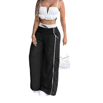 📢📢¡¡50 % DE DESCUENTO!! ⏰Pantalones de cintura alta y pierna ancha para mujer