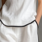 👚👖 Conjunto de dos piezas con cuello en V y perneras anchas