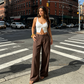 🔥ÚLTIMO DÍA: 50 % DE DESCUENTO ☀️🛍️ Pantalones palazzo ligeros de algodón y lino, estilo clásico, para mujer
