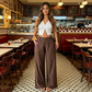 🔥ÚLTIMO DÍA: 50 % DE DESCUENTO ☀️🛍️ Pantalones palazzo ligeros de algodón y lino, estilo clásico, para mujer