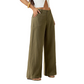 🔥ÚLTIMO DÍA: 50 % DE DESCUENTO ☀️🛍️ Pantalones palazzo ligeros de algodón y lino, estilo clásico, para mujer