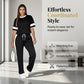 👖 ¡50 % DE DESCUENTO! 🌸 Conjunto de pantalones cómodos para mujer con cordón: cómodos, elásticos y perfectos para estar en casa y el tiempo libre 🏠