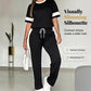 👖 ¡50 % DE DESCUENTO! 🌸 Conjunto de pantalones cómodos para mujer con cordón: cómodos, elásticos y perfectos para estar en casa y el tiempo libre 🏠
