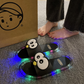 Zapatillas de dibujos animados con luces LED