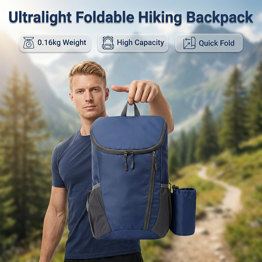Mochila plegable, espaciosa y ultraligera