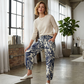 💥Novedades y ofertas especiales: pantalones jogger de cintura alta con estampado floral vintage