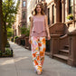 Conjunto de 2 Piezas con Estampado Floral de Verano para Mujer
