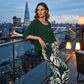 Set de Top Elegante y Fluido y Pantalones Estampados de Wemon