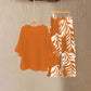 Set de Top Elegante y Fluido y Pantalones Estampados de Wemon