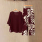 Set de Top Elegante y Fluido y Pantalones Estampados de Wemon