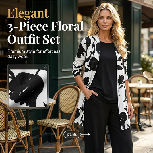 👚 Conjunto de tres piezas cómodo y casual para mujer: elegante, suave y perfecto para el día a día ✨💃