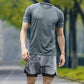💥Novedades y ofertas especiales: conjunto deportivo de hombre con camiseta de manga corta refrescante y pantalones cortos