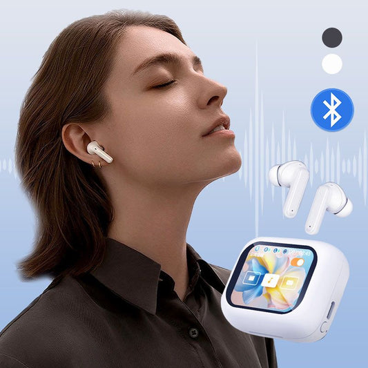 Auriculares inalámbricos Bluetooth sin latencia con pantalla multifuncional