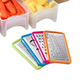 Tabla de cortar de bambú con recipientes y ralladores