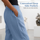 ⏰🔥¡50 % DE DESCUENTO POR TIEMPO LIMITADO! 👖 Pantalones informales de mujer con cintura elástica y bolsillos: cómodos, elegantes y versátiles ✨