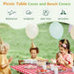 Funda impermeable para mesa de picnic de 1,8 m - Juego de 3 unidades