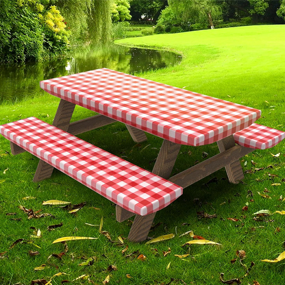 Funda impermeable para mesa de picnic de 1,8 m - Juego de 3 unidades