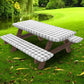 Funda impermeable para mesa de picnic de 1,8 m - Juego de 3 unidades
