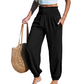 ⏳🔥 ¡50% DE DESCUENTO POR TIEMPO LIMITADO! 🌞 Pantalones harem de cintura alta fruncidos para mujer: comodidad veraniega sin esfuerzo ✨