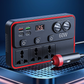 🚗 Cargador multifuncional para coche con tomas de CA y USB 🔌