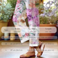 Pantalones informales con estampado floral para mujer