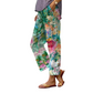 Pantalones informales con estampado floral para mujer