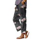 Pantalones informales con estampado floral para mujer