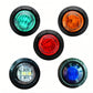 Luz de posición lateral LED redonda para camiones y autobuses
