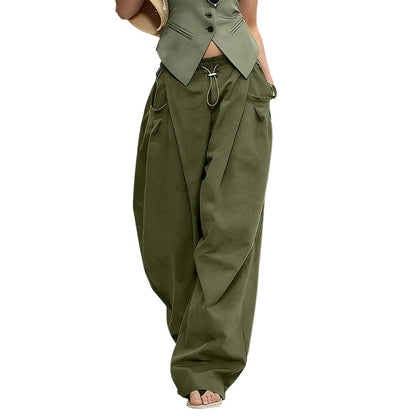 👖 ¡AHORRA UN 50 % AHORA MISMO! 🏆 Pantalones acampanados plisados y amplios: fluidos, elegantes y de pierna ancha, ideales para un look veraniego chic o una ocasión formal ✨