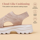 Sandalias de plataforma para mujer de malla transpirable