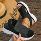 Sandalias de plataforma para mujer de malla transpirable