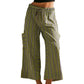 🔥Oferta por tiempo limitado: pantalones de mujer a rayas, de corte ancho y con cordón