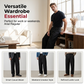 Pantalones de traje de pata ancha de ajuste clásico para hombres