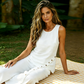 👕 ¡TIEMPO LIMITADO 50% DE DESCUENTO! ✨ Conjunto de dos piezas para mujer – camiseta sin mangas, pantalones anchos, 8 colores 🌿