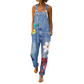 🌸👖Cómodos y desenfadados monos de denim con estampado floral para el verano