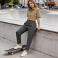 Pantalones ajustados con bolsillos para mujer de tallas grandes
