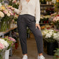 Pantalones ajustados con bolsillos para mujer de tallas grandes