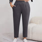 Pantalones ajustados con bolsillos para mujer de tallas grandes