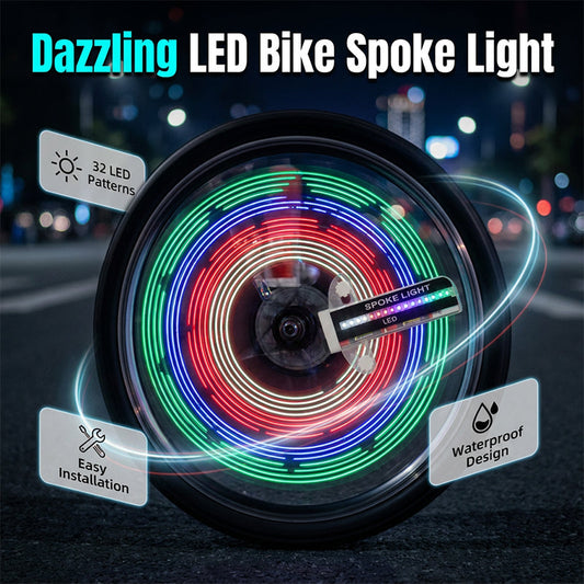 Luces LED resistentes al agua para ruedas de bicicleta