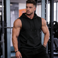 🔥 Camiseta sin mangas con capucha💧 Transpirante · De secado rápido y resistente a la fricción🧢 Capucha que protege del sol y del viento · 🏋️ Ideal para entrenamiento de fuerza, correr y el tiempo libre