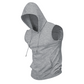 🔥 Camiseta sin mangas con capucha💧 Transpirante · De secado rápido y resistente a la fricción🧢 Capucha que protege del sol y del viento · 🏋️ Ideal para entrenamiento de fuerza, correr y el tiempo libre