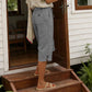 Pantalones cortos informales de mujer con detalle de botones