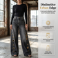 🔥 50 % DE DESCUENTO · Pantalones de pierna ancha para mujer con detalle de orejas ✨