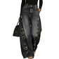 🔥 50 % DE DESCUENTO · Pantalones de pierna ancha para mujer con detalle de orejas ✨