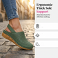 Sandalias de cuña con talón abierto y perforaciones para mujerY